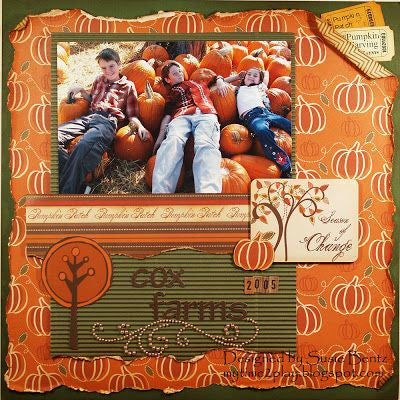 Moxxie FOREVER FALL 6"X12" Autumn Stickers 26pc - Scrapbook Kyandyland