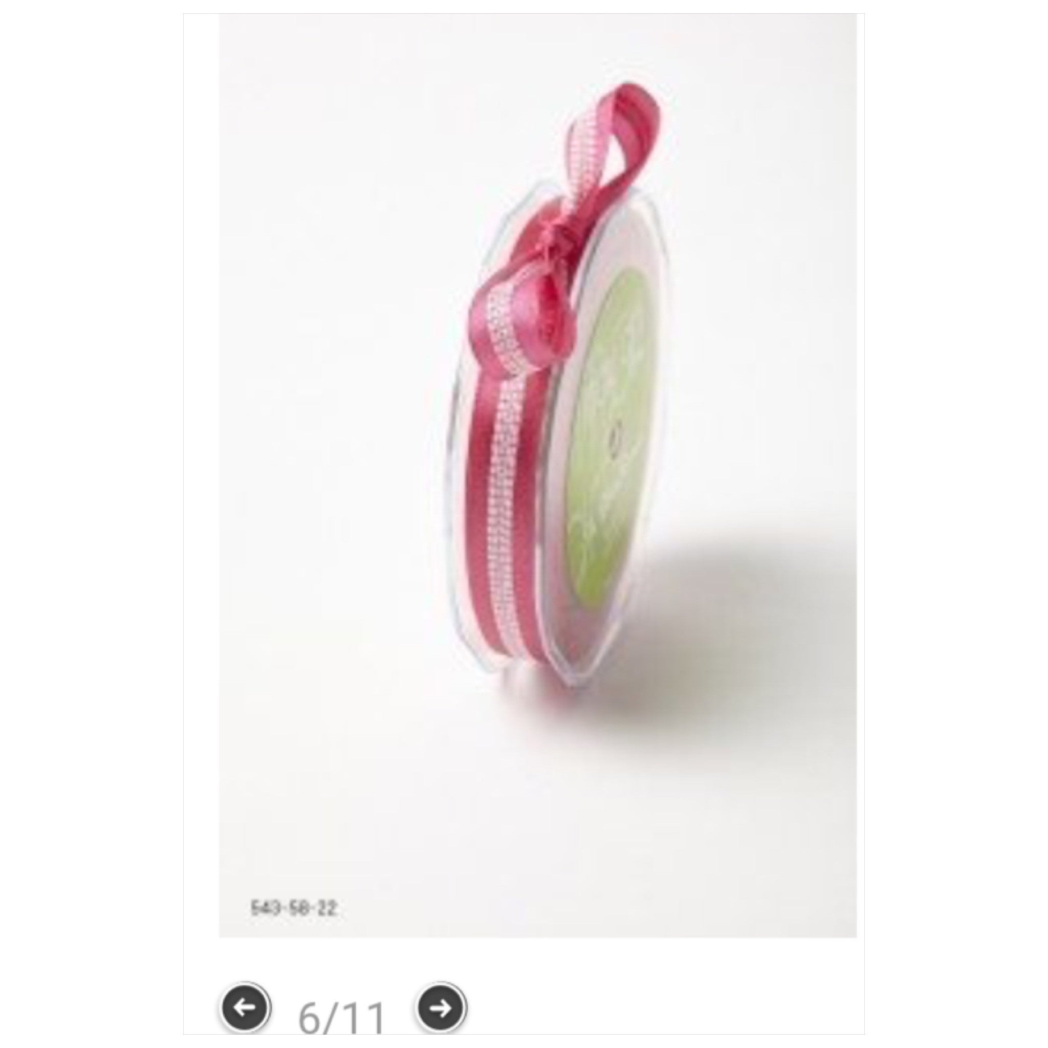 May Arts 5/8" SOLID WITH STITCHED CENTER Ribbon 1 yard yd