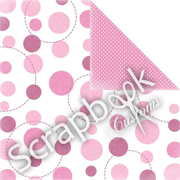 Large Dots & Circles Polka Dots 12"X12" Paper
