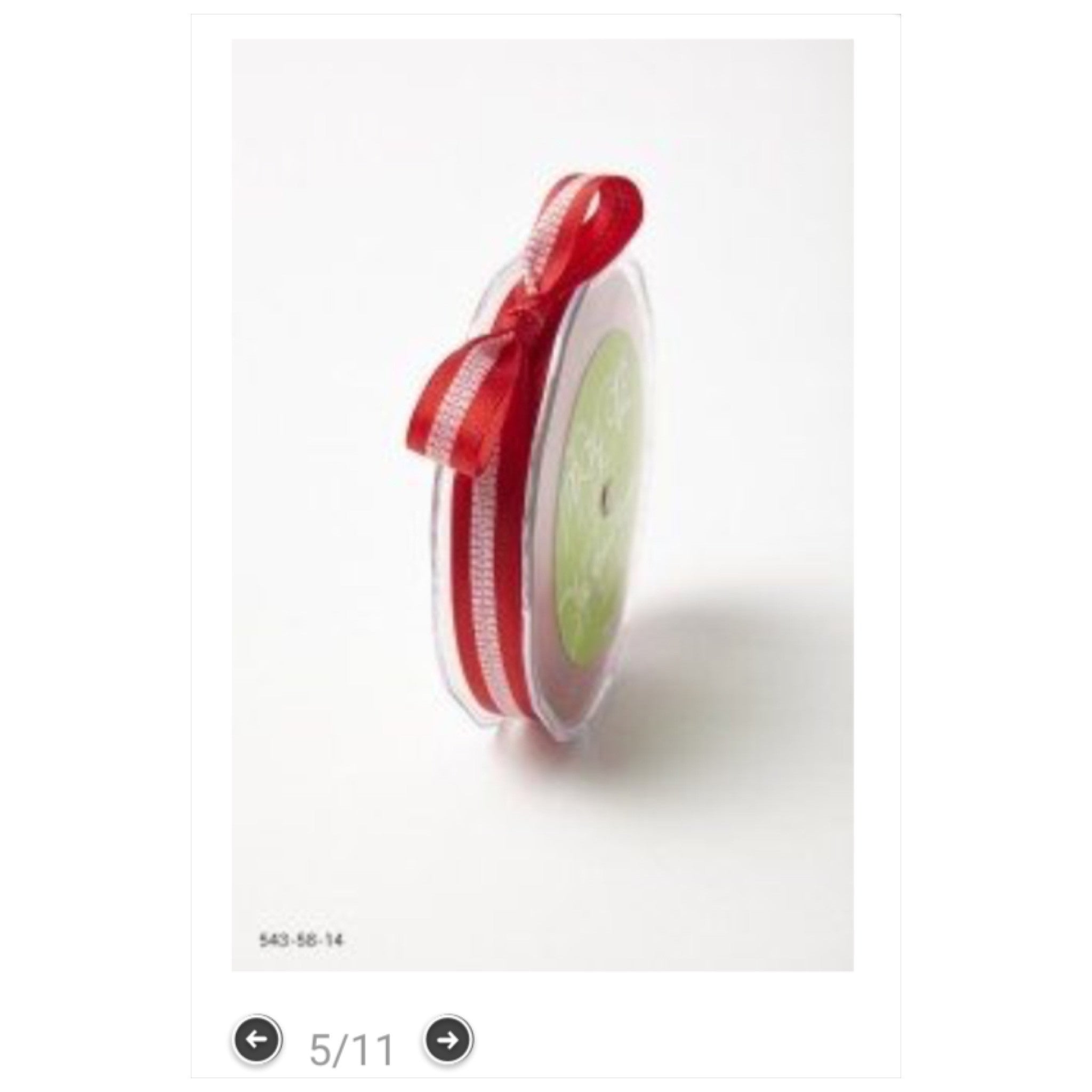 May Arts 5/8" SOLID WITH STITCHED CENTER Ribbon 1 yard yd