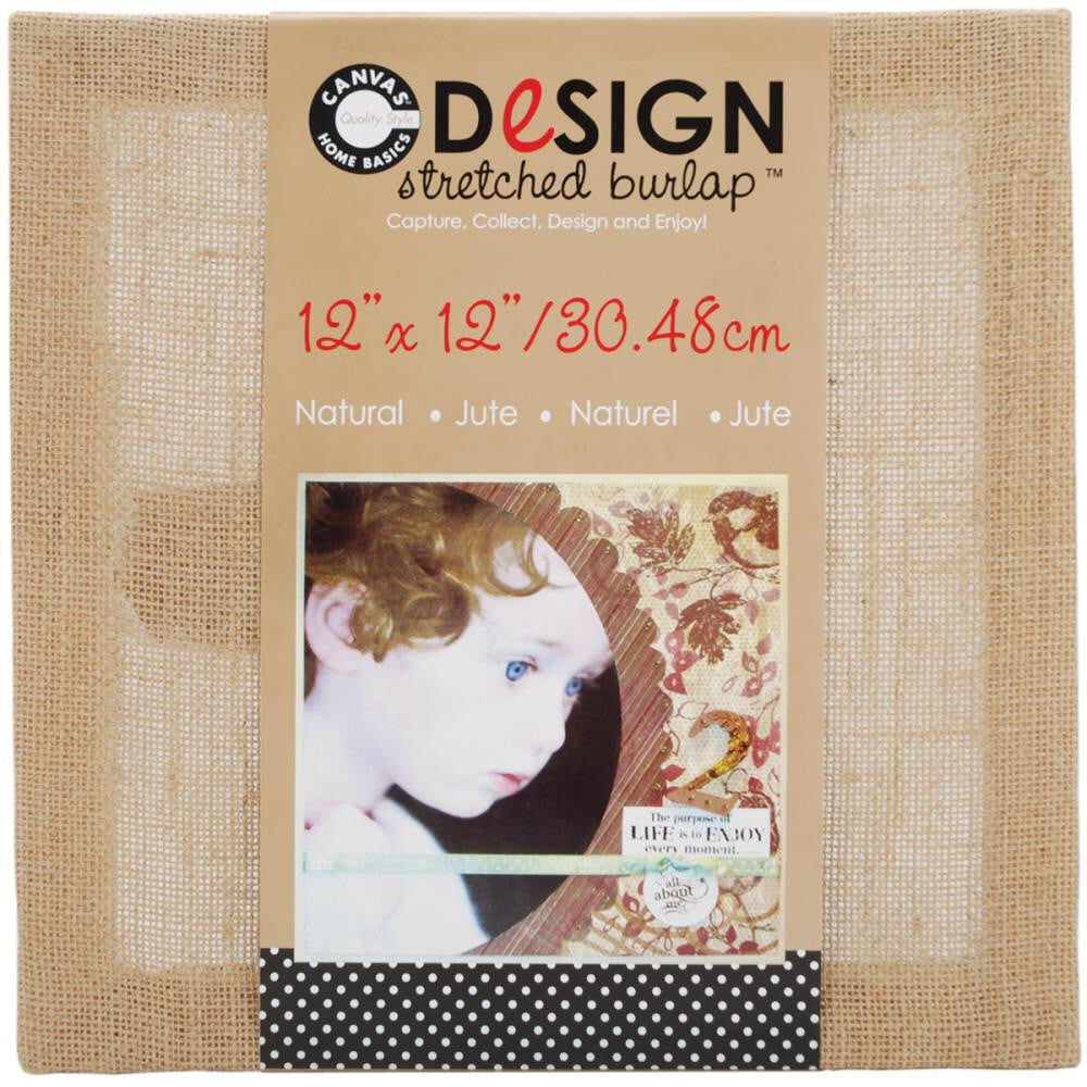 Canvas Corp STRETCHED BURLAP 12"X12" Jute