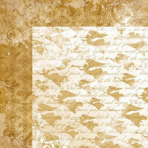 Moxxie FAITH Double Sided Scrapbook Sheet 12"X12" 1 pc - Scrapbook Kyandyland