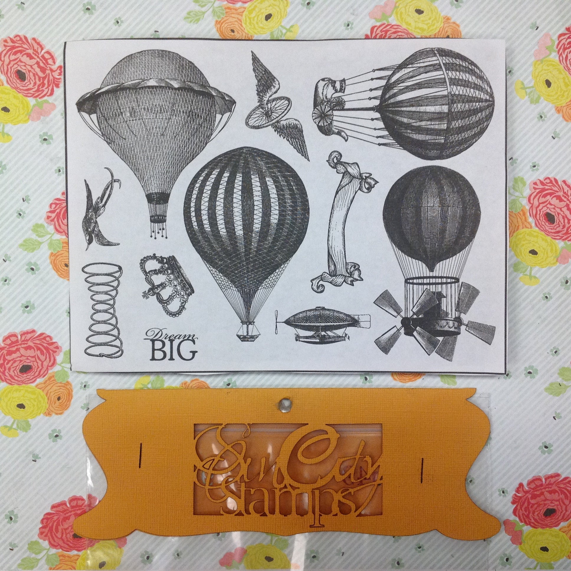 Sin City Stamps UP UP AND AWAY 2 Art Rubber Stamp - Scrapbook Kyandyland