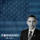 Scrapbook Customs PRESIDENT OBAMA 2012 12"X12" Paper