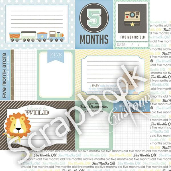 BABY BOY 12"X12" Scrapbook Customs Paper