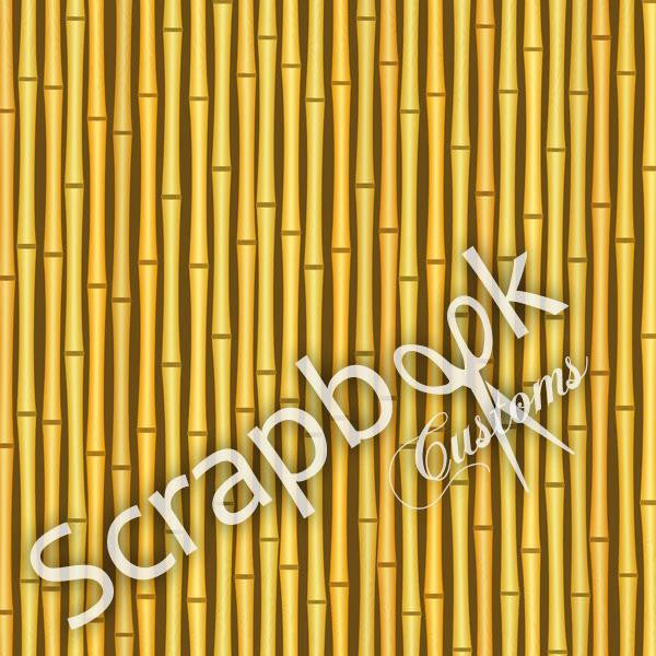 HAWAII PARADISE BAMBOO 12"X12" Scrapbook Customs Paper