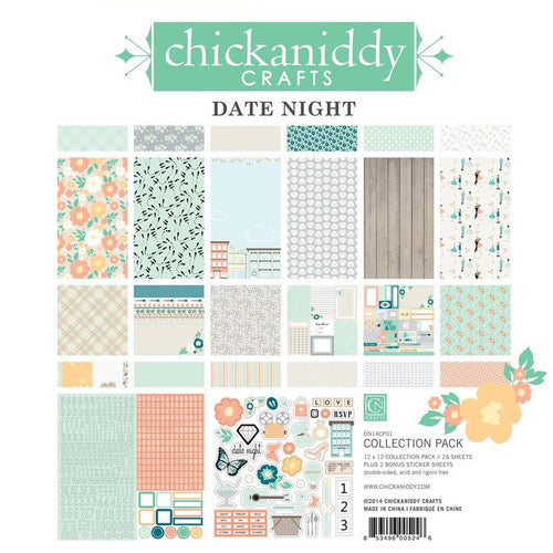 Chickaniddy DATE NIGHT Bundle Collection Kit 12"X12" 32 pc