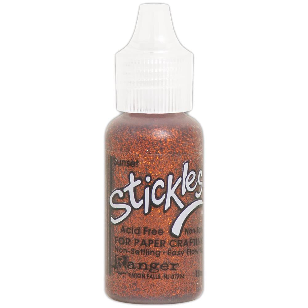 Ranger STICKLES PINKS REDS .5oz Glitter Glue Sunset