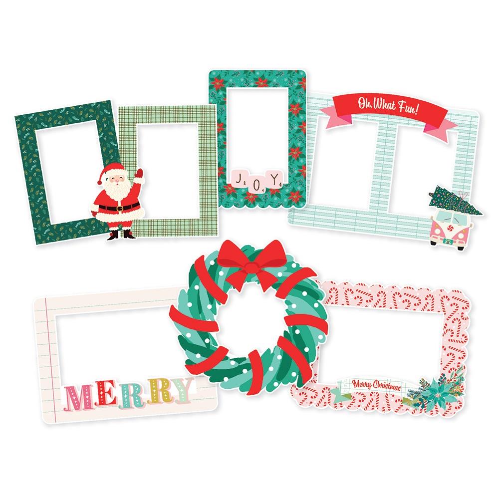 Simple Stories MIX & A-MINGLE Chipboard Frames 6pc