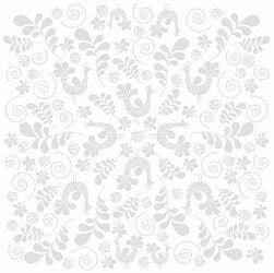 Bazzill 12"X12" FANCY BIRD WHITE Cardstock 1 Sheet