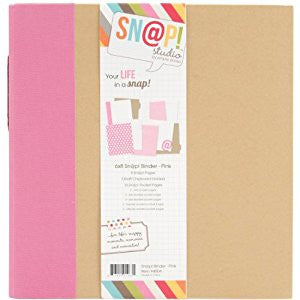 Simple Stories Sn@p PINK BINDER 6"X8"