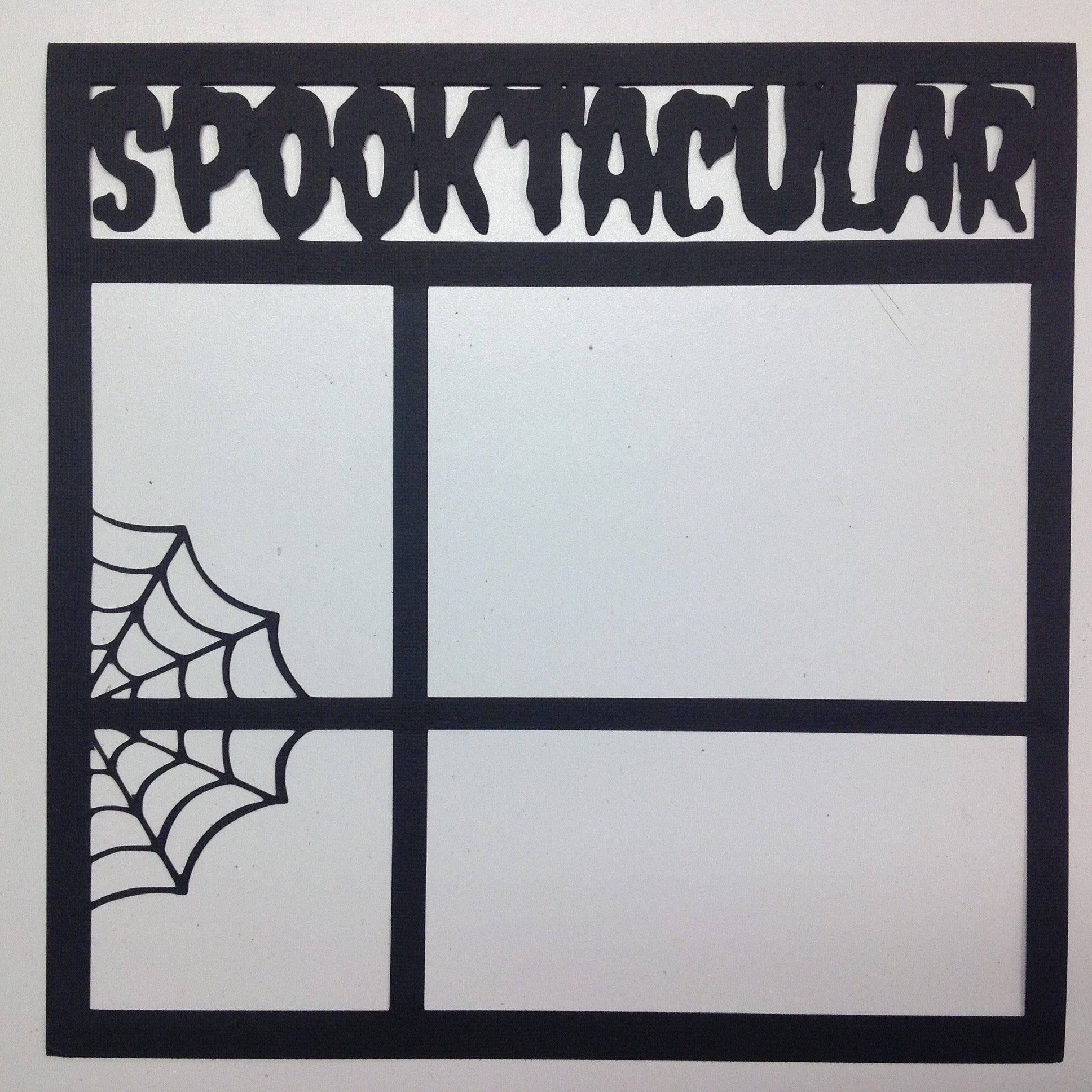 Page Frame SPOOKTACULAR Halloween 12"X12" Overlay