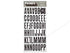 American Crafts Thickers SHOEBOX Black Glitter Letters Stickers - Scrapbook Kyandyland
