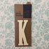 Papermania Bare Basics Wooden Adhesive LETTER K Wood