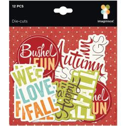 Imaginisce BUSHEL O FALL  Die Cuts 12pc - Scrapbooksrus