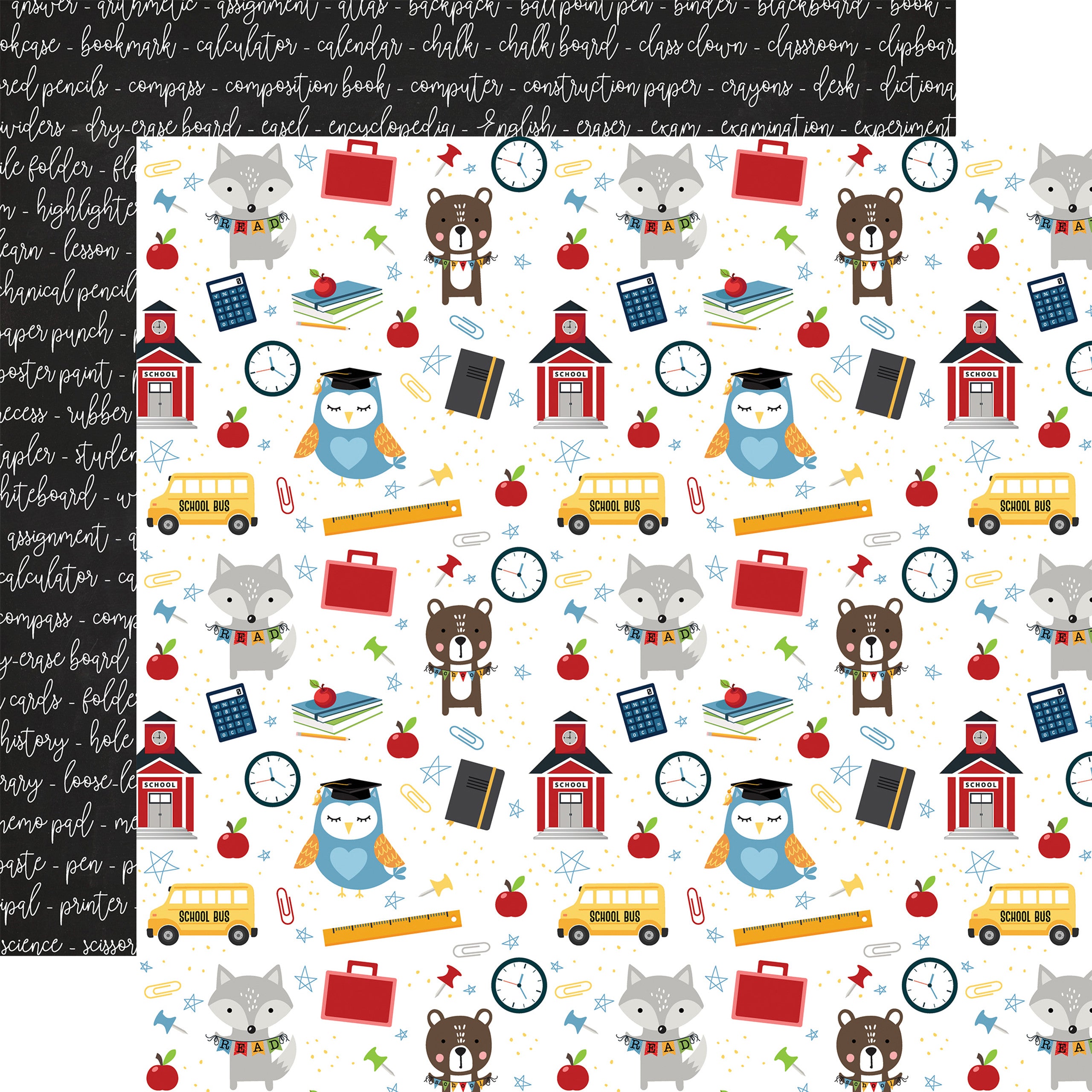 Echo Park SCHOOL RULES 12"X12" Scrapbook Collection Kit