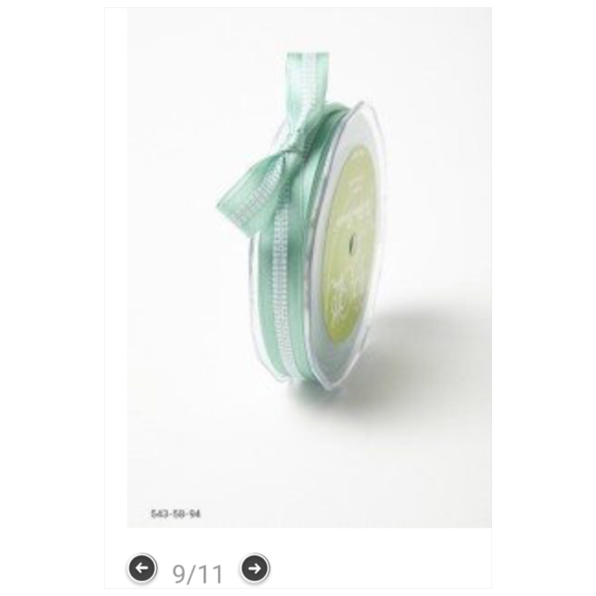 May Arts 5/8" SOLID WITH STITCHED CENTER Ribbon 1 yard yd