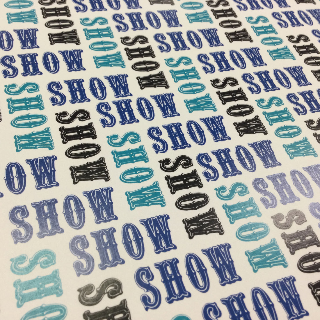 Initial Scramble Teal Blue Scrapbooksrus