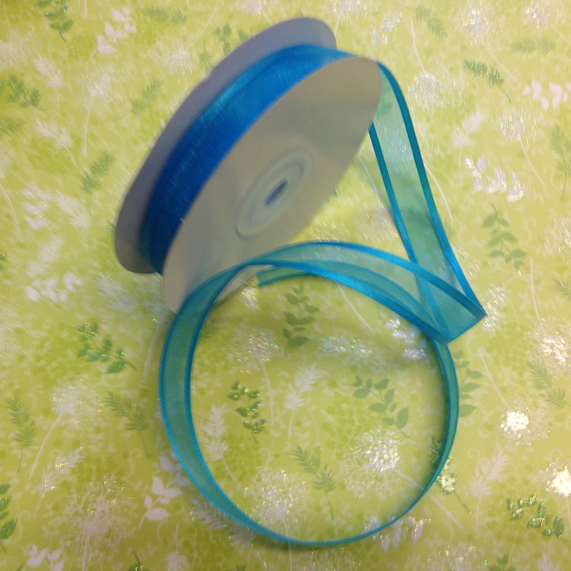 May Arts 5/8" Sheer Organza Satin Edge Ribbon 1yrds - Scrapbook Kyandyland