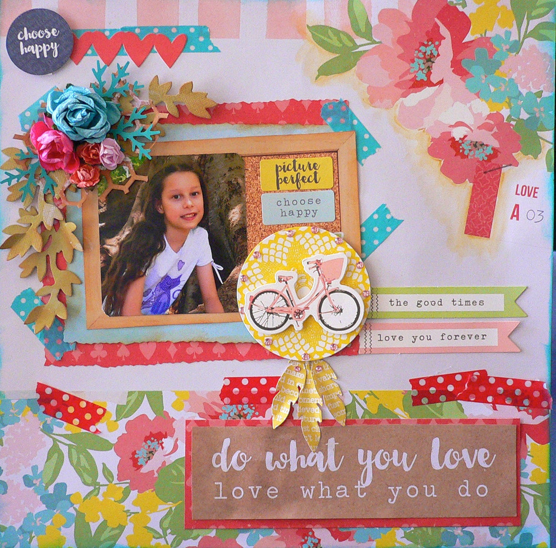 Kaisercraft Finders Keepers MEDLEY 12"X12" Scrapbook Sheet