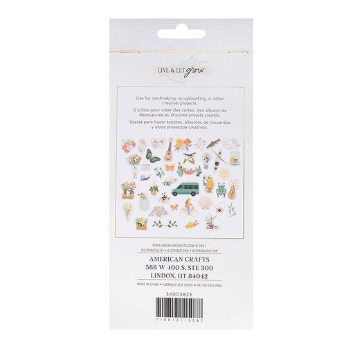 Jen Hadfield Live & Let Grow ICON EPHEMERA 40pc Scrapbooksrus