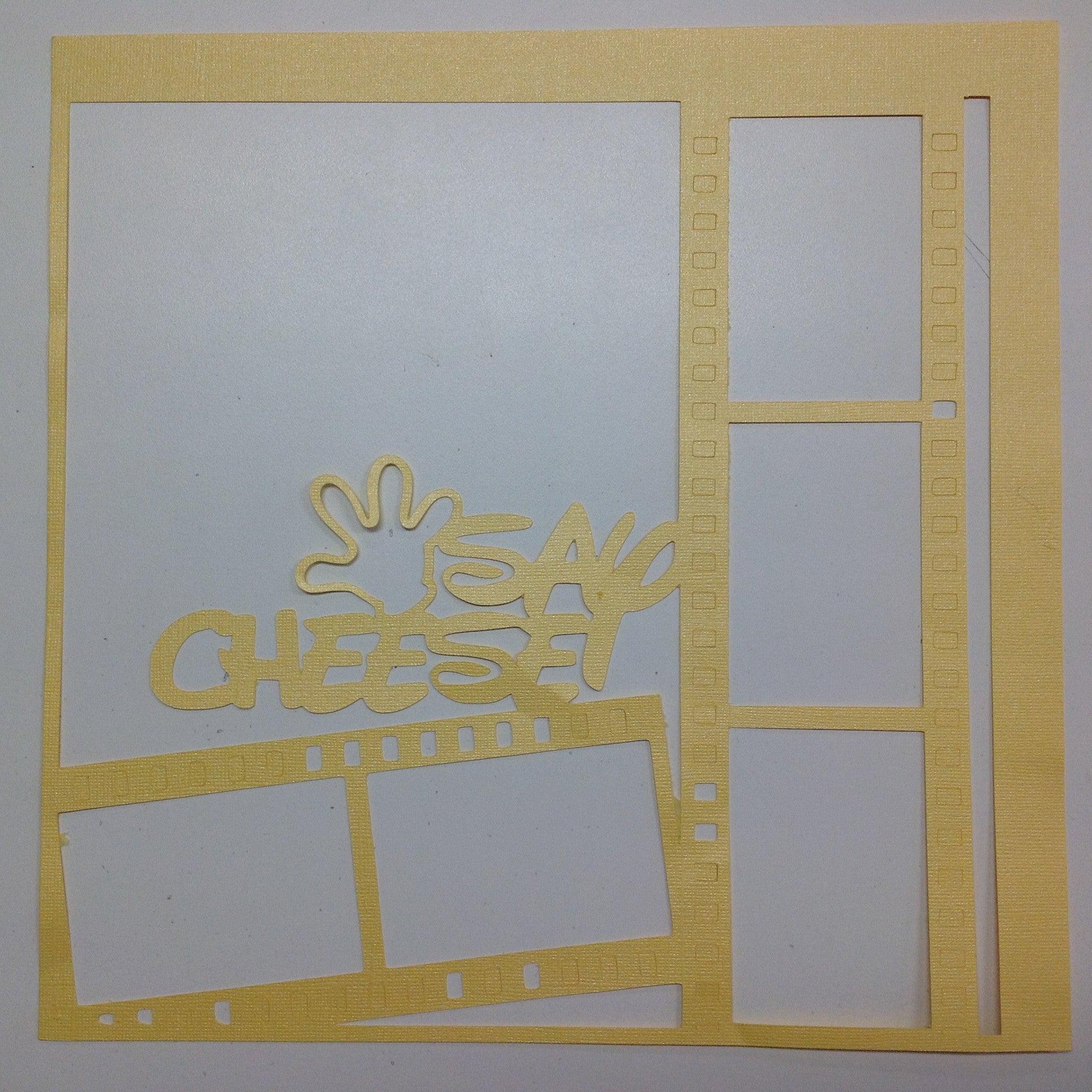 Page Frame SAY CHEESE 12"x12" Scrapbook Overlay