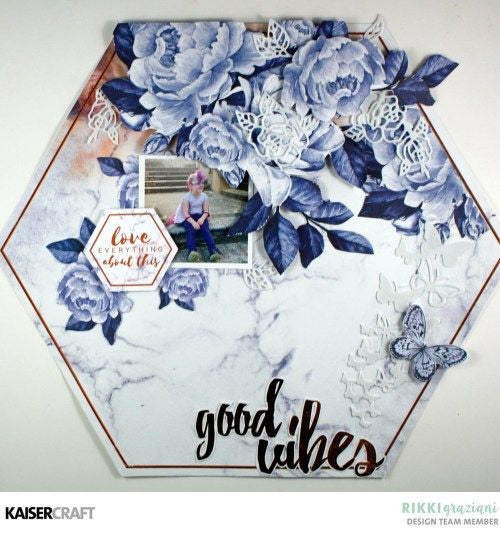 Kaisercraft Misty Mountains BOKEH 12"X12" Scrapbook Sheet Scrapbooksrus