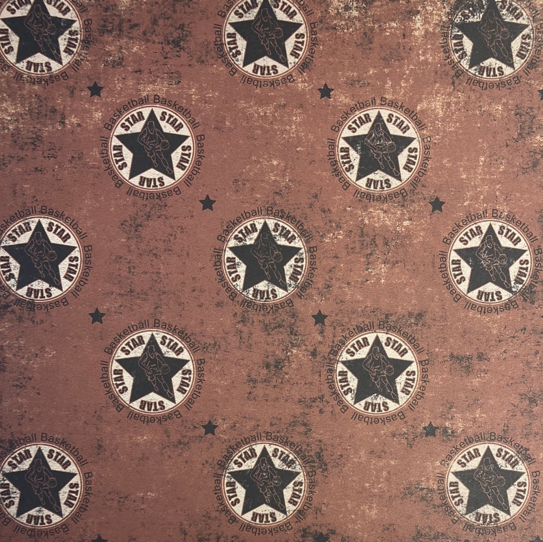 Moxxie Basketball ALL STAR 12X12 Sports Scrapbook Paper