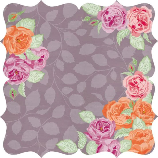 Kaisercraft FLORA DELIGHT Scrapbook Kit 12"X12" 9pc