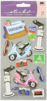 EK Success Sticko SIGHTSEEING Stickers 12 pc. Scrapbooksrus
