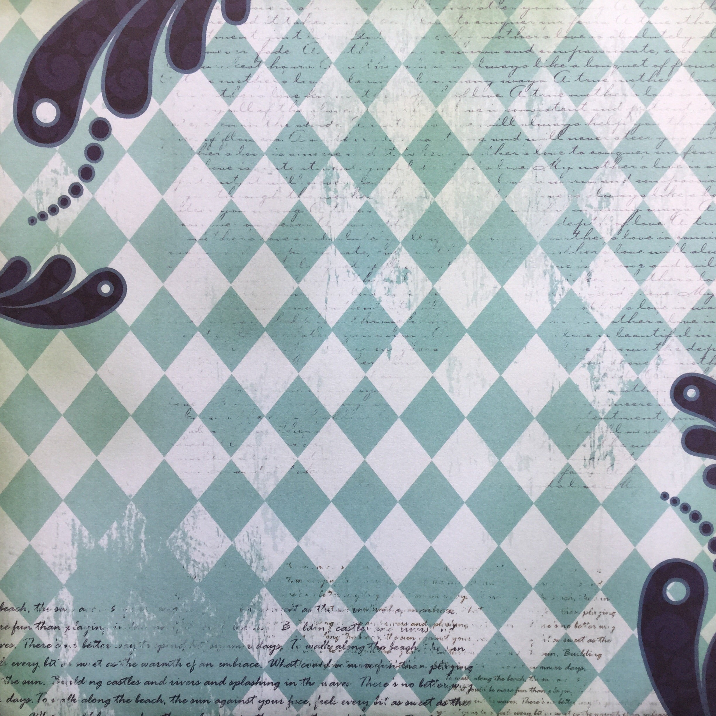 StoryTellers Paper HARLEQUIN PAISLEY 12"X12" Cardstock Paper 2pc