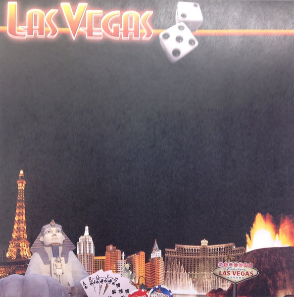 Las Vegas Big Letterman 12X12 Custom Travel Scrapbook Paper