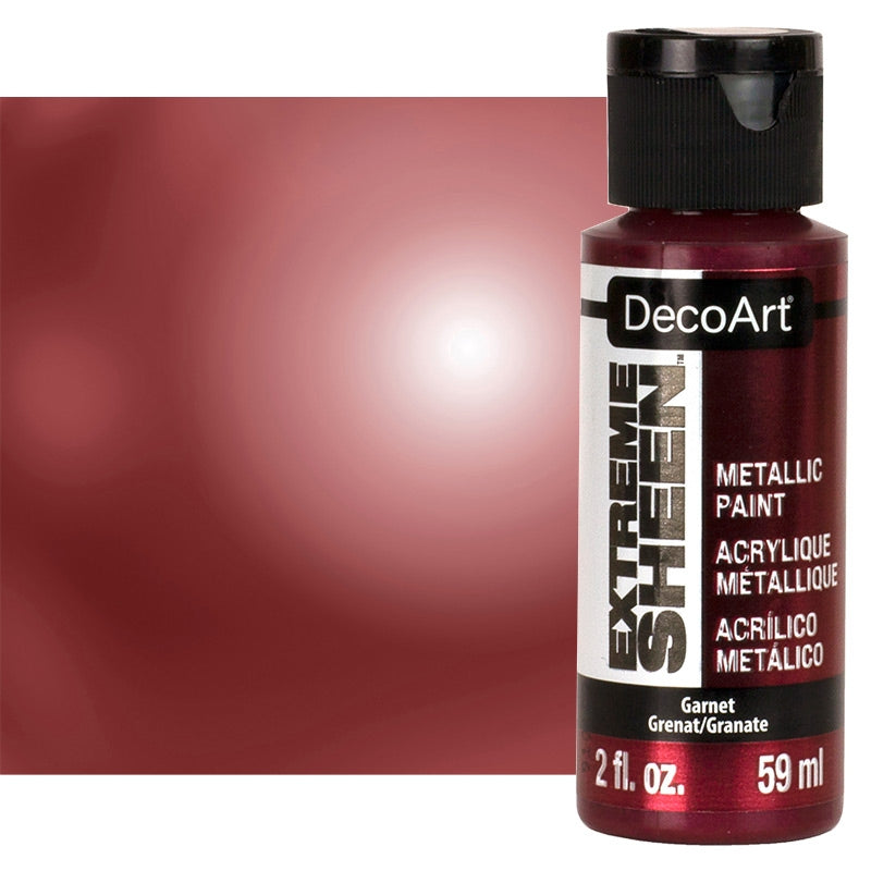 DecoArt Extreme Sheen GARNET Metallic Acrylic Paint 2oz Scrapbooksrus