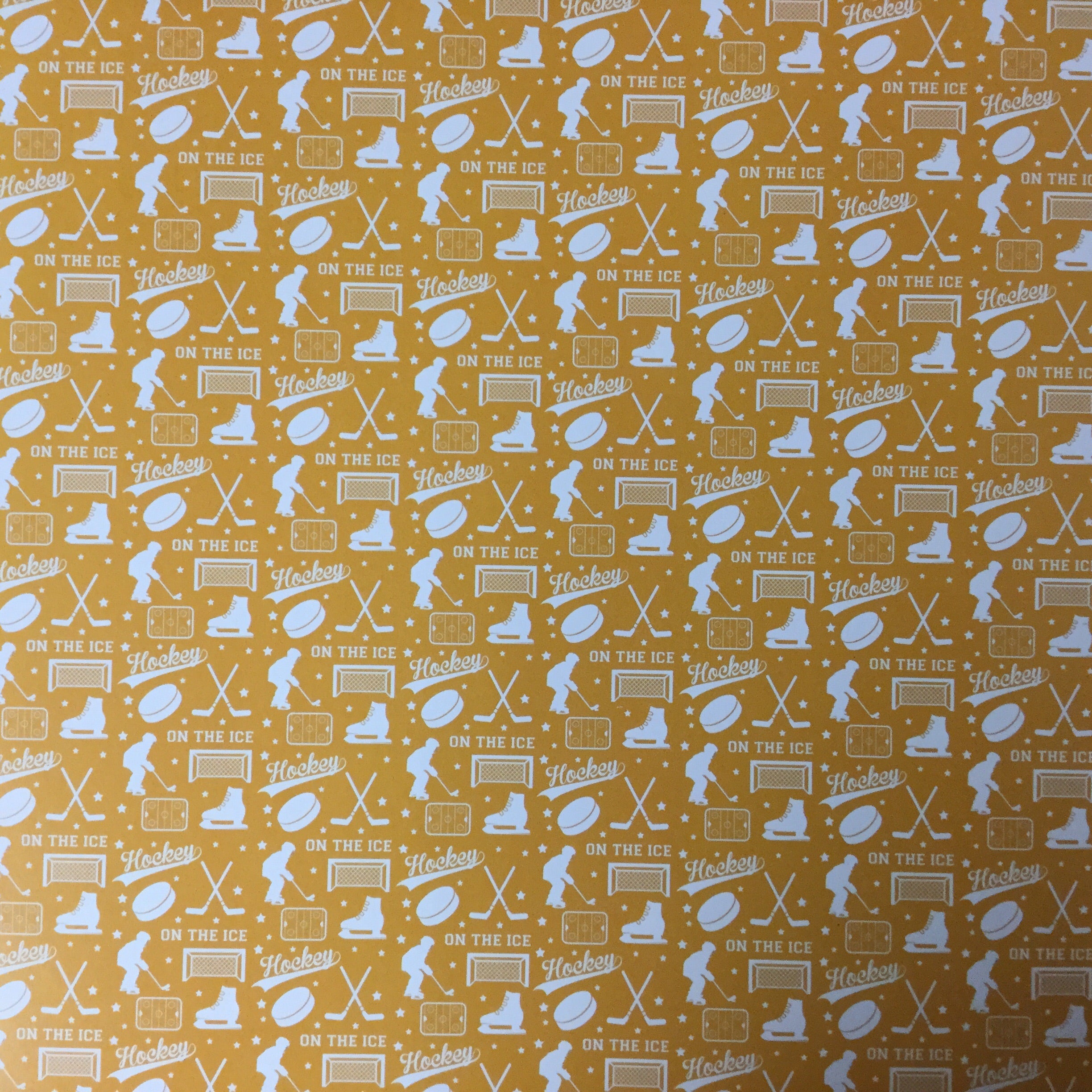 Golden Knights PRIDE HOCKEY KIT Yellow 12"X12" Scrapbook Paper 12 Sheets