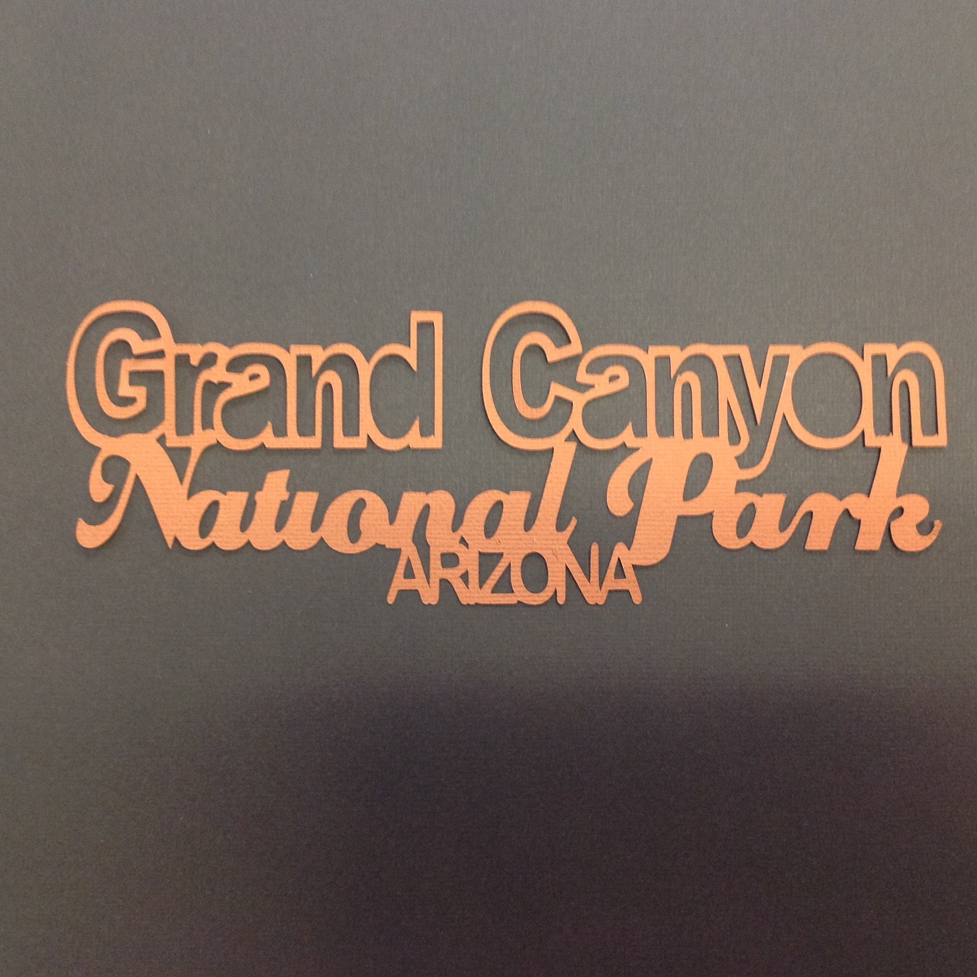 GRAND CANYON NATIONAL PARK Die Cut 3"X 8" - Scrapbook Kyandyland
