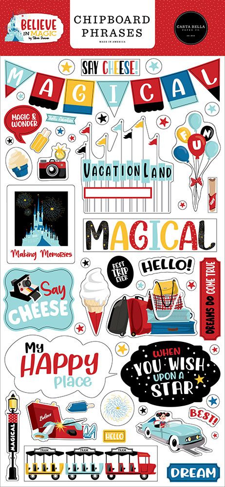 Carta Bella BELIEVE IN MAGIC 12"X12" Scrapbook Bundle 2
