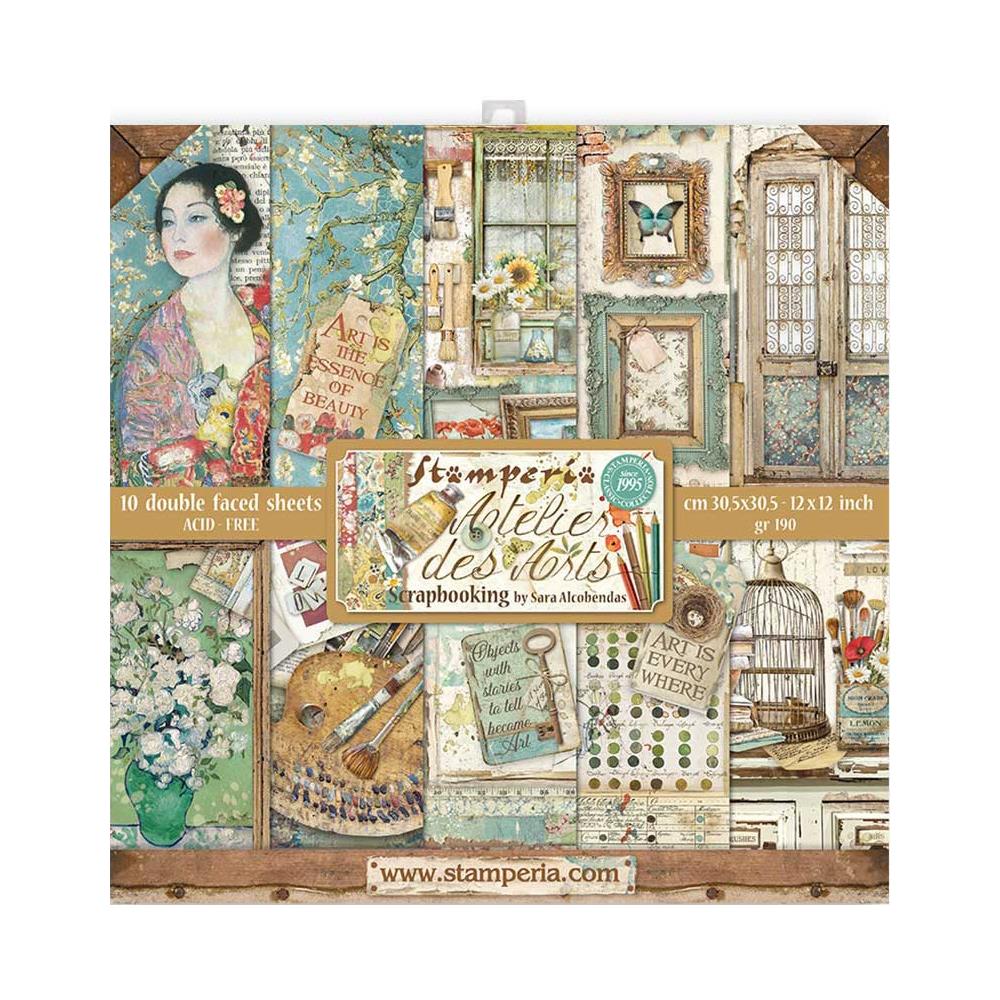 Stamperia ATELIER DES ARTS 12"X12" Scrapbook Paper Pad
