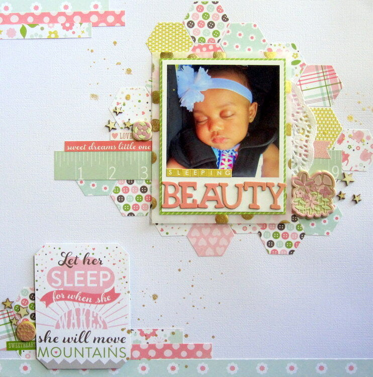 Echo Park Bundle of Joy NEW ADDITION GIRL 12"X12" Collection Kit Scrapbooksrus layout