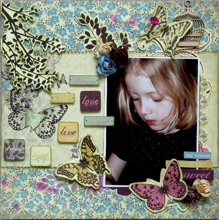 Kaisercraft BOTANICAL ODDYSSEY 12"X12" Cardstock Sticker Sheet