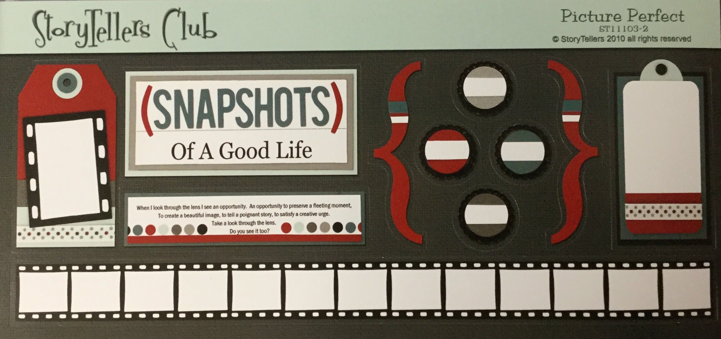 StoryTellers PICTURE PERFECT 3-2 DIECUTS 6"X13" Scrapbooksrus