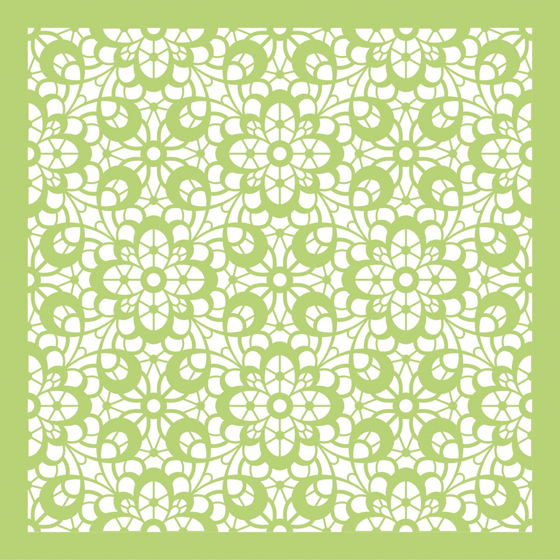 Kaisercraft FLORAL LACE 12"X12" Designer Template Stencil 1pc Scrapbooksrus