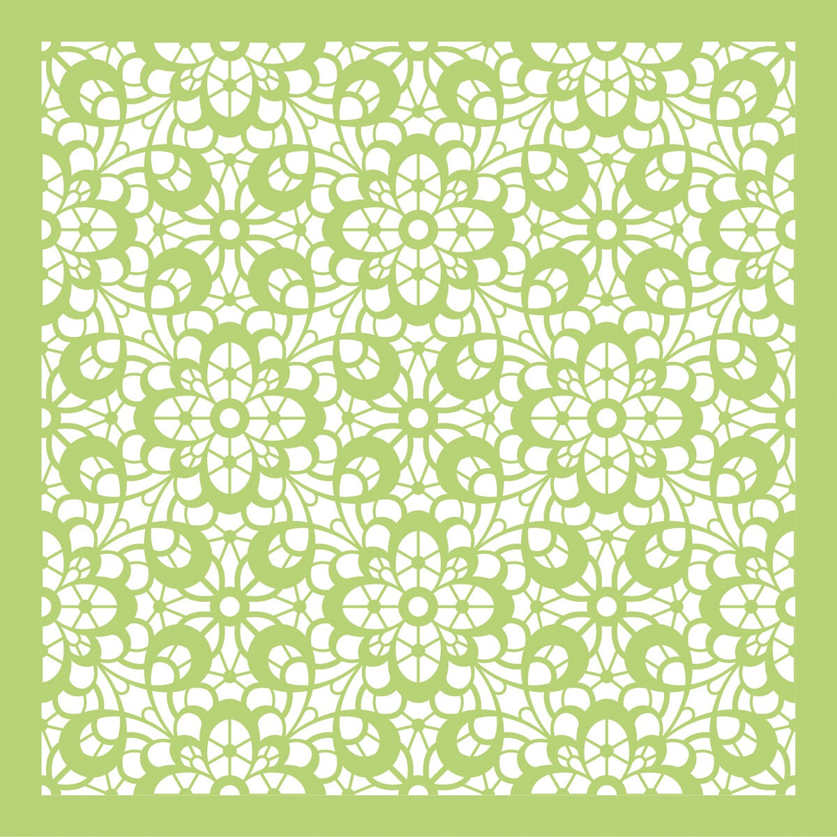Kaisercraft FLORAL LACE 12"X12" Designer Template Stencil 1pc Scrapbooksrus