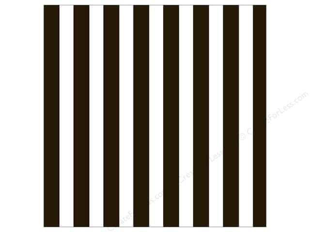 Canvas Corp BLACK & WHITE BIG STRIPE 12X12 Paper