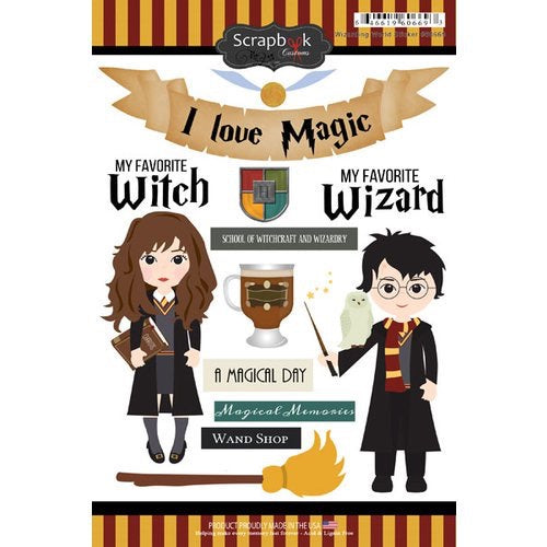Scrapbook Customs WIZARDING WORLD STICKERS 13pc Harry Potter Scrapbooksrus