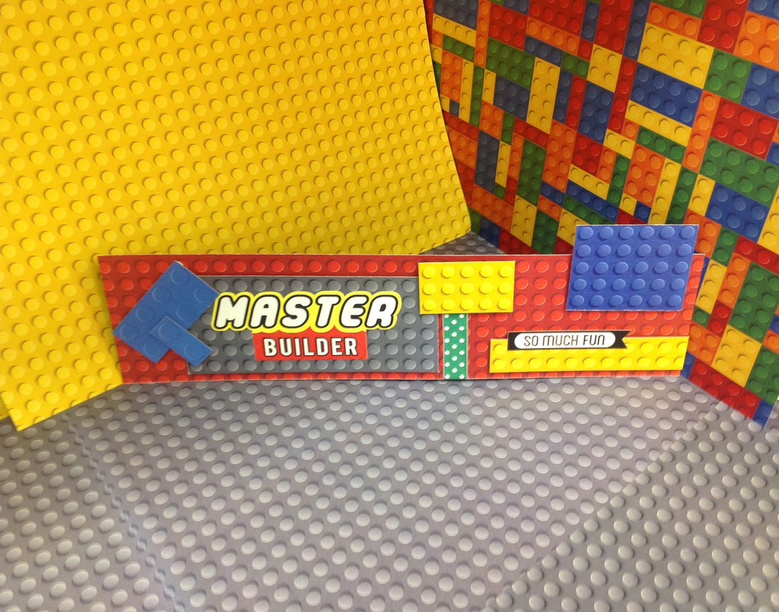Scrapbook Kyandyland LEGO MASTER BUILDER 3" Border