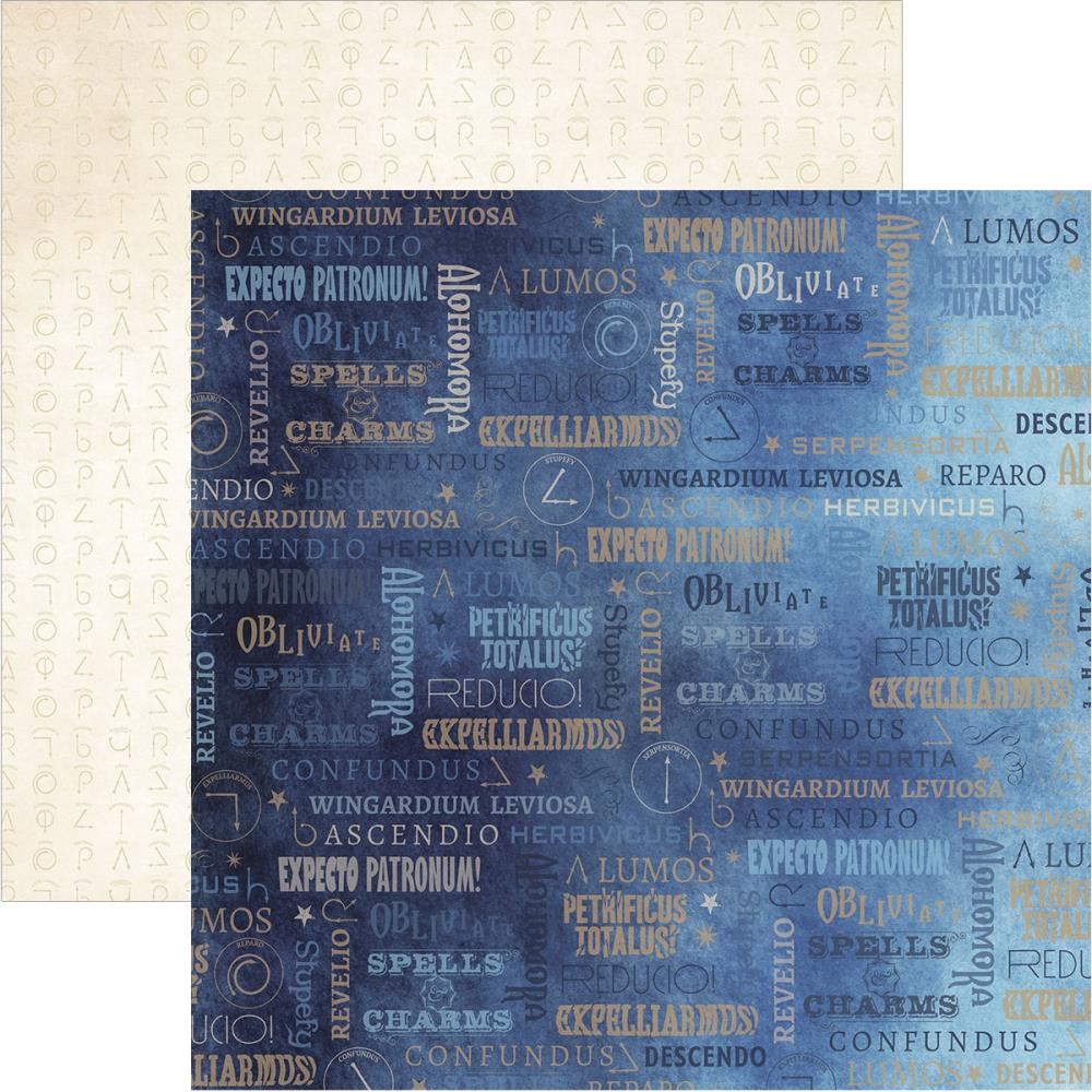 Paper House Harry Potter SPELLS 12"X12" Scrapbook Sheet Scrapbookrus