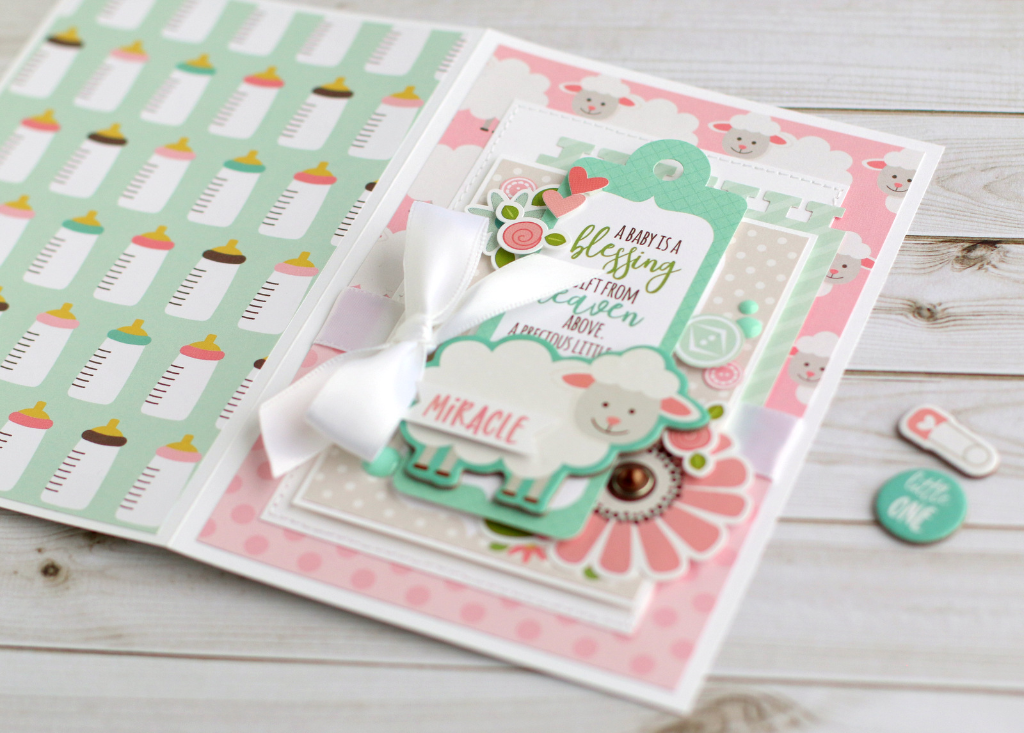 Echo Park SWEET BABY GIRL 12"X12" Scrapbook Collection Kit