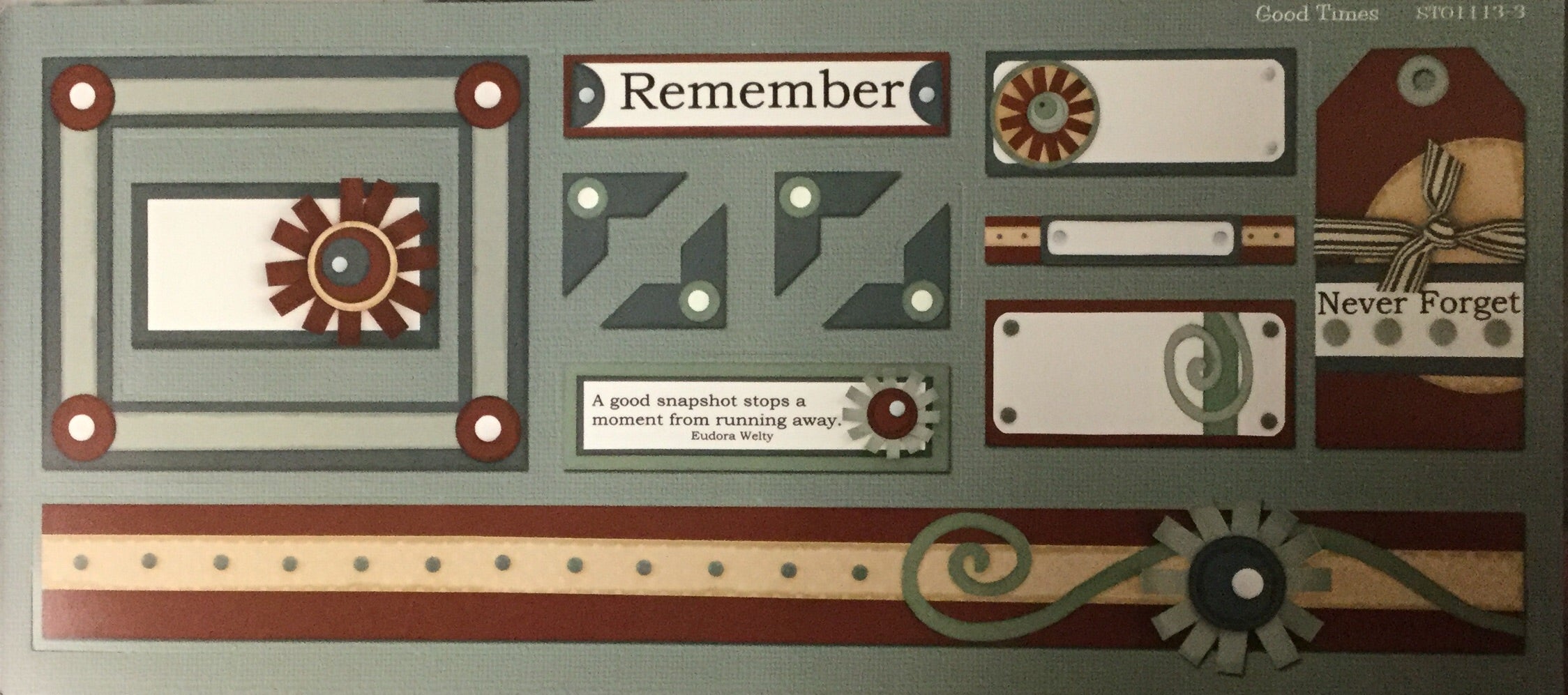 StoryTellers GOOD TIMES 3-2 DIECUTS 6"X13" Scrapbooksrus