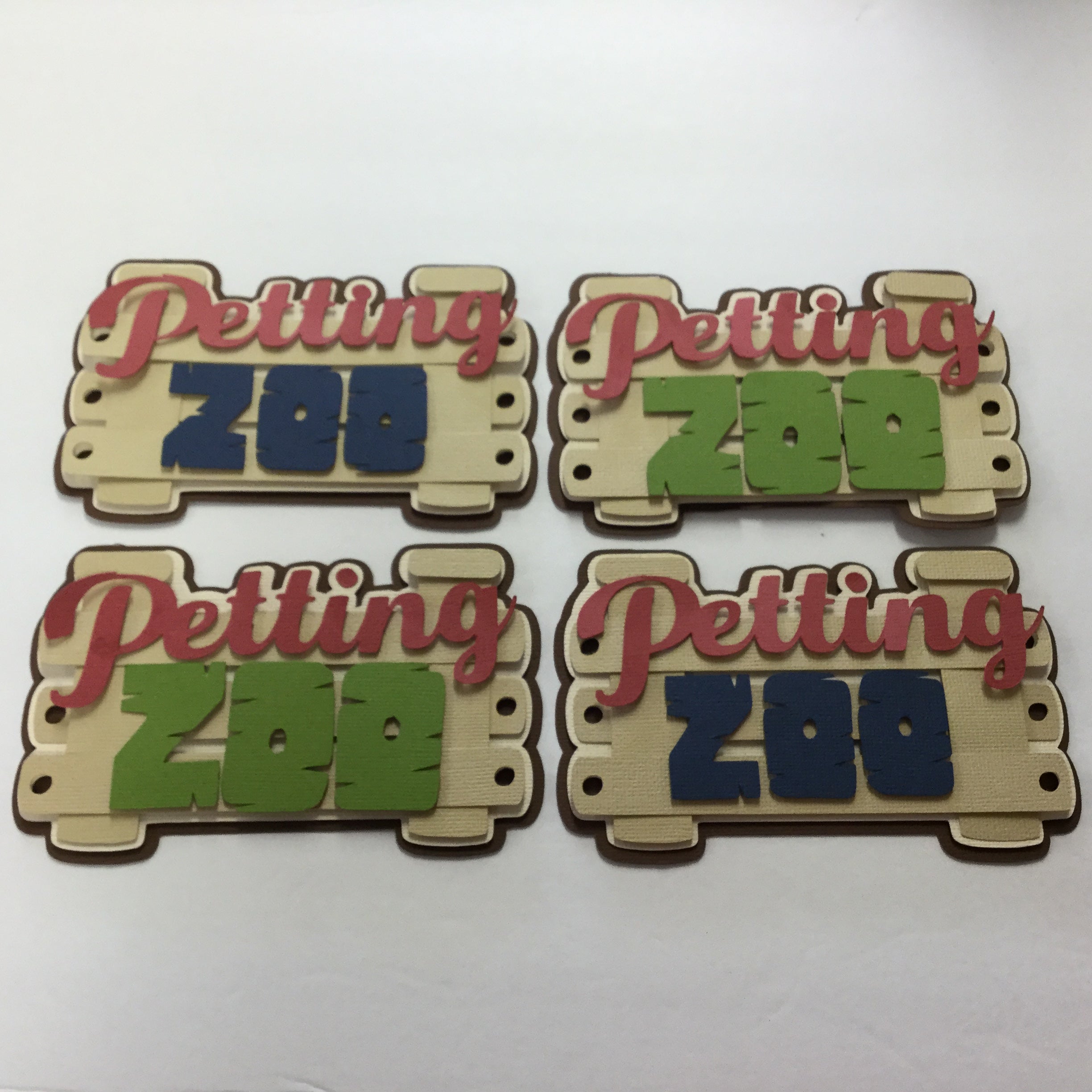 PETTING ZOO Scrapbook Die Cuts Embellishment