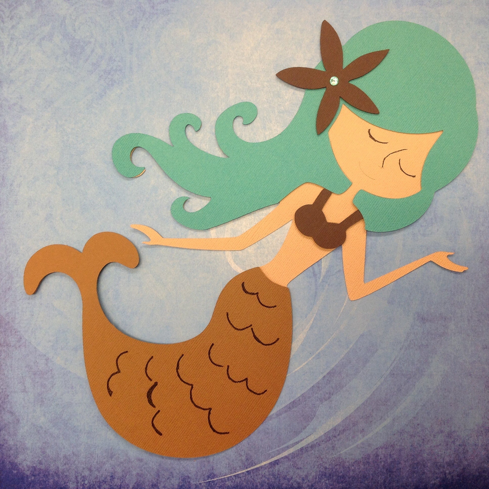 Custom Large 12" MERMAID Birthday Party Decoration - Scrapbook Kyandyland